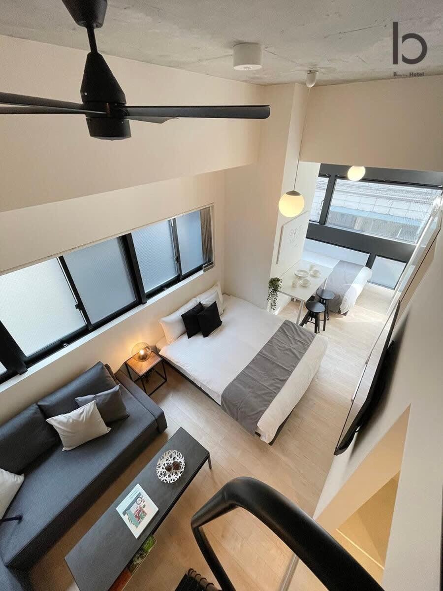 Bhotel Nekoyard - Modern Loft Studio Steps From Peace Park Hiroshima Exterior photo